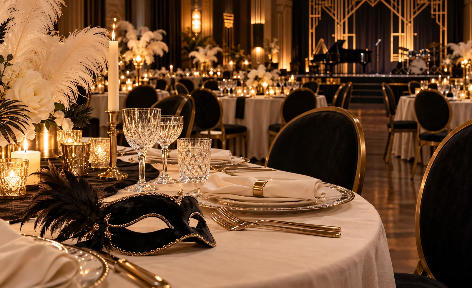 Art deco hangulatú privát ünnep – hangulatkép